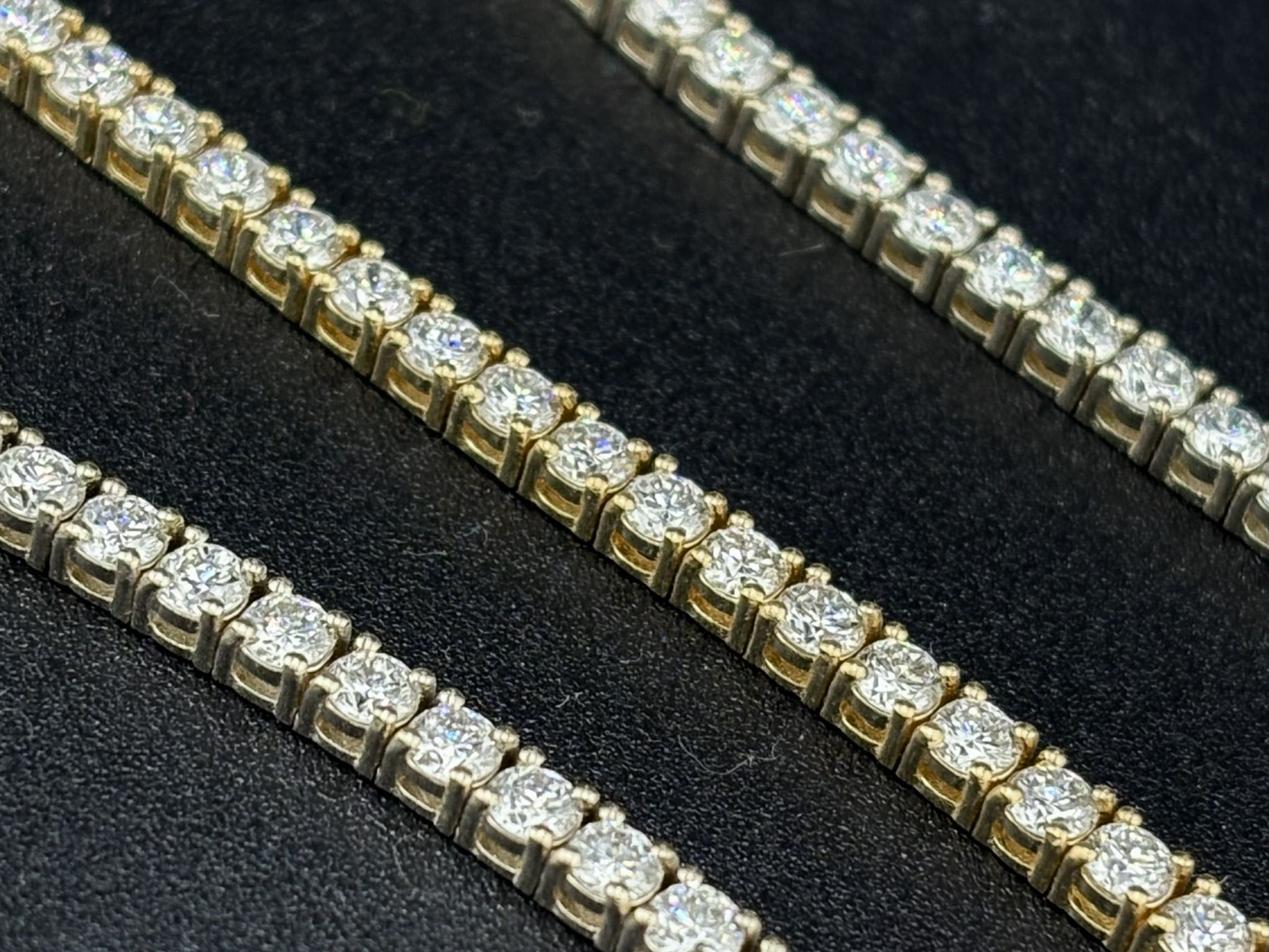 Rivière de diamants sertis — atelier SKJ Serti, Anvers